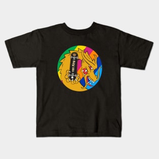 van King - King Golden Dragon Colors - The Streets Are My Kingdom Kids T-Shirt